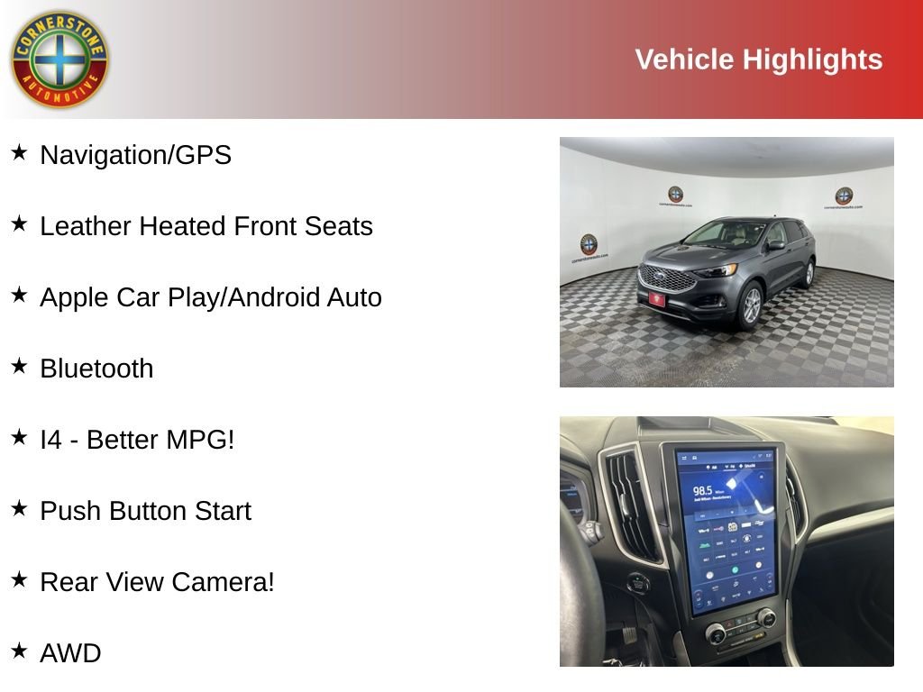 Used 2024 Ford Edge SEL with VIN 2FMPK4J93RBA63422 for sale in Elk River, Minnesota