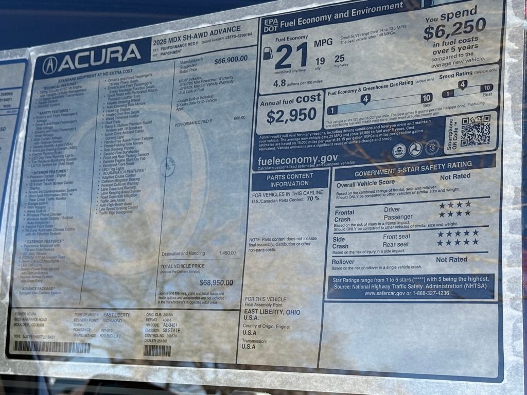 2026 Acura MDX Advance Package - Photo 25