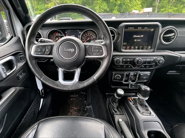 Used 2021 Bright White Clearcoat Jeep Unlimited Sahara image 5