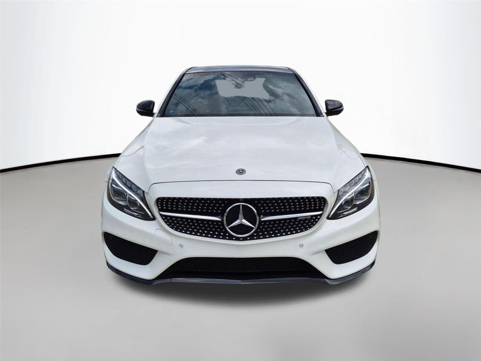 Used 2018 designo Diamond White Metallic Mercedes-Benz AMG® C 43 image 2