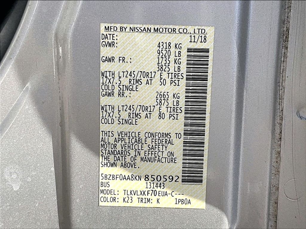 Used 2019 Silver Nissan SV image 33