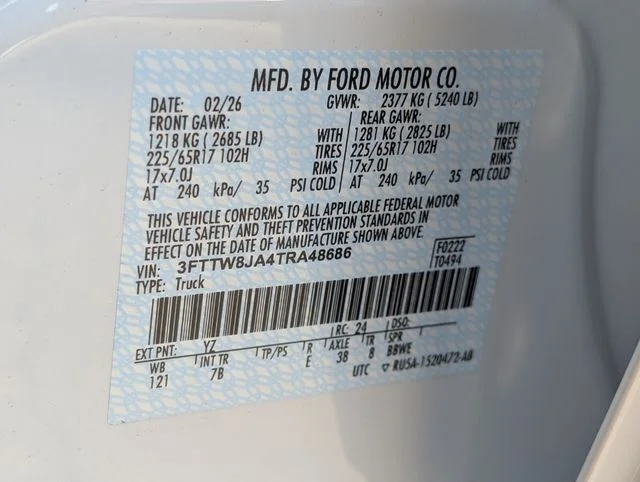 New 2026 White Ford XLT image 12