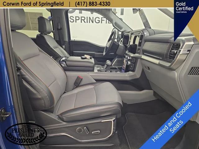 Certified Used 2024 Atlas Blue Metallic Ford Lariat image 11