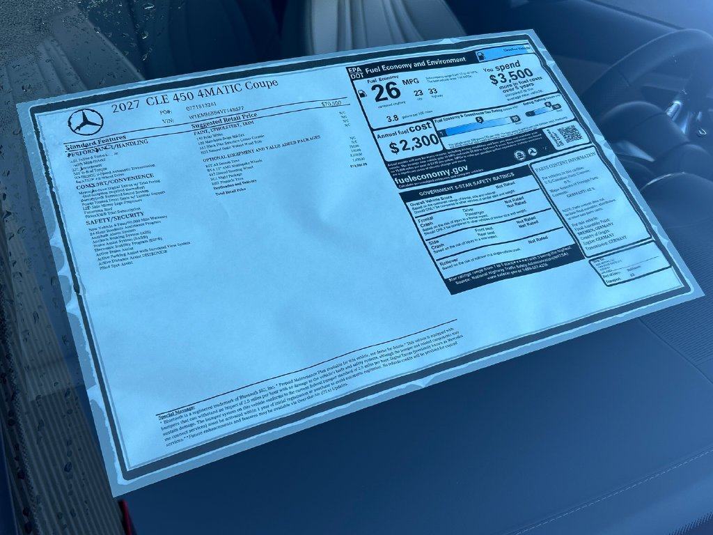 New 2027 Polar White Mercedes-Benz CLE 450 image 35