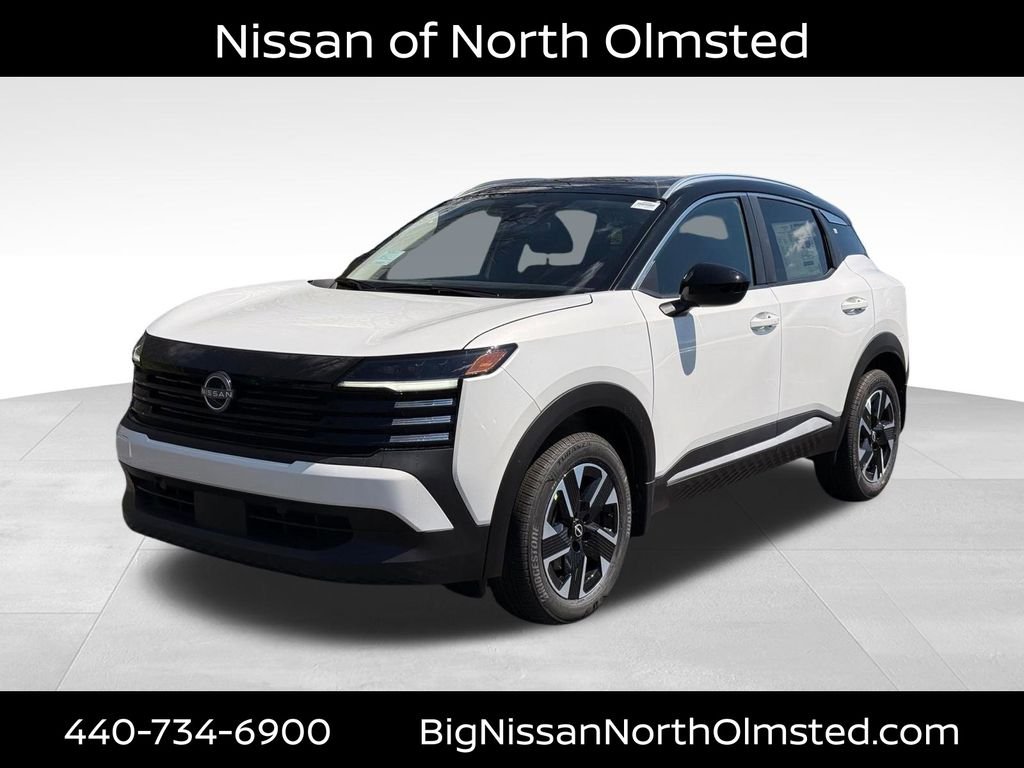 New 2026 Aspen White TriCoat / Super Black Two-tone Nissan SV image 1