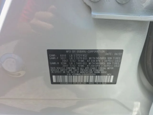 Used 2022 White Subaru Limited image 38