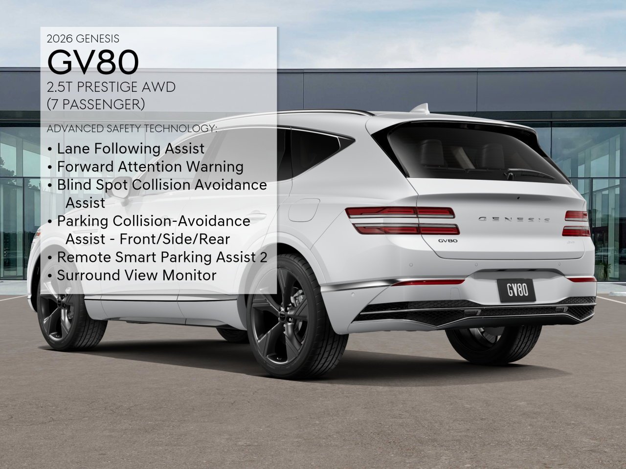 New 2026 Alta White Genesis 2.5T PRESTIGE image 7