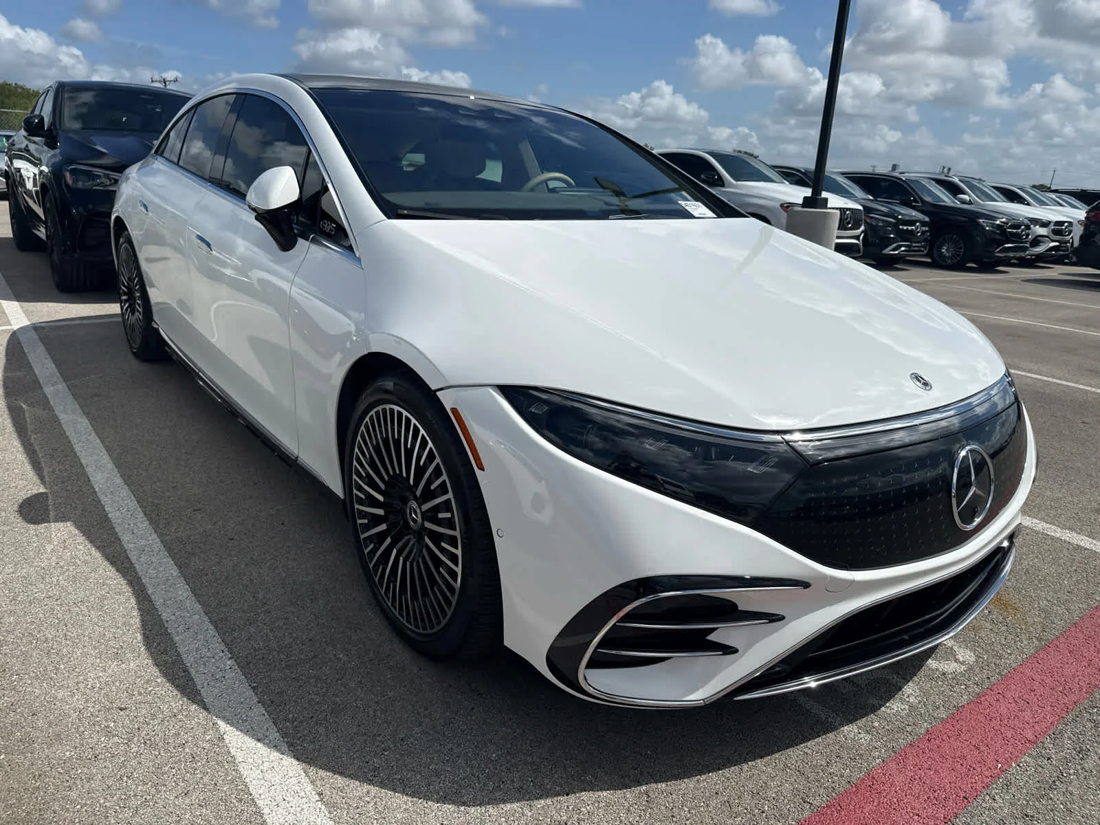 Certified Used 2023 Polar White Mercedes-Benz EQS 450 image 2