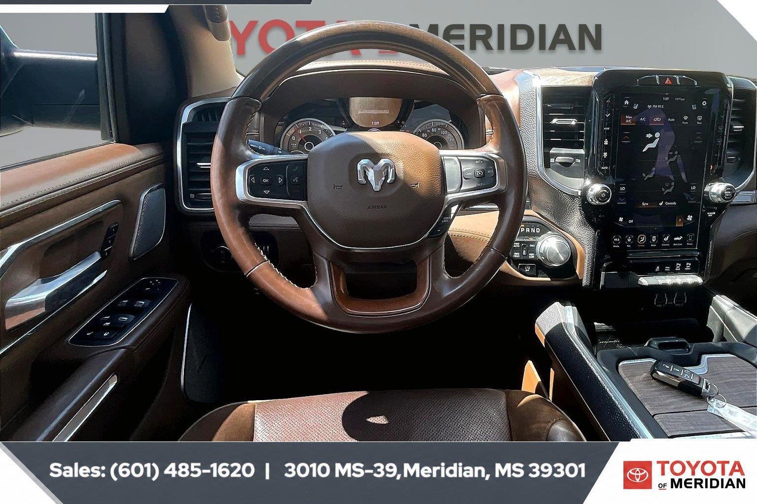 Used 2021 Diamond Black Crystal Pearlcoat Ram Longhorn image 5