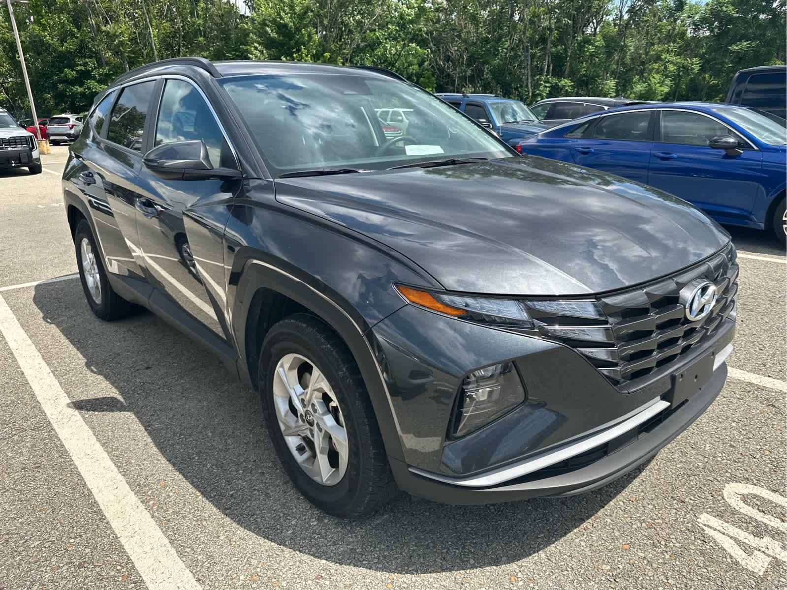 Used 2024 Dark Gray Metallic Hyundai SEL image 2