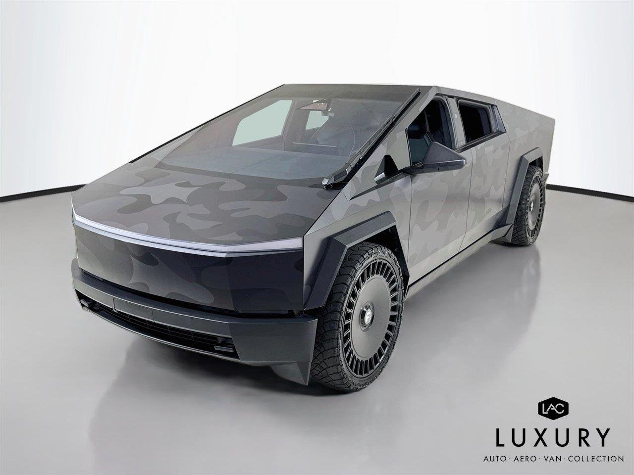 Used 2024 Camo Wrapp Tesla Cyberbeast | Forgiato Wheels | Camo Wrap image 4