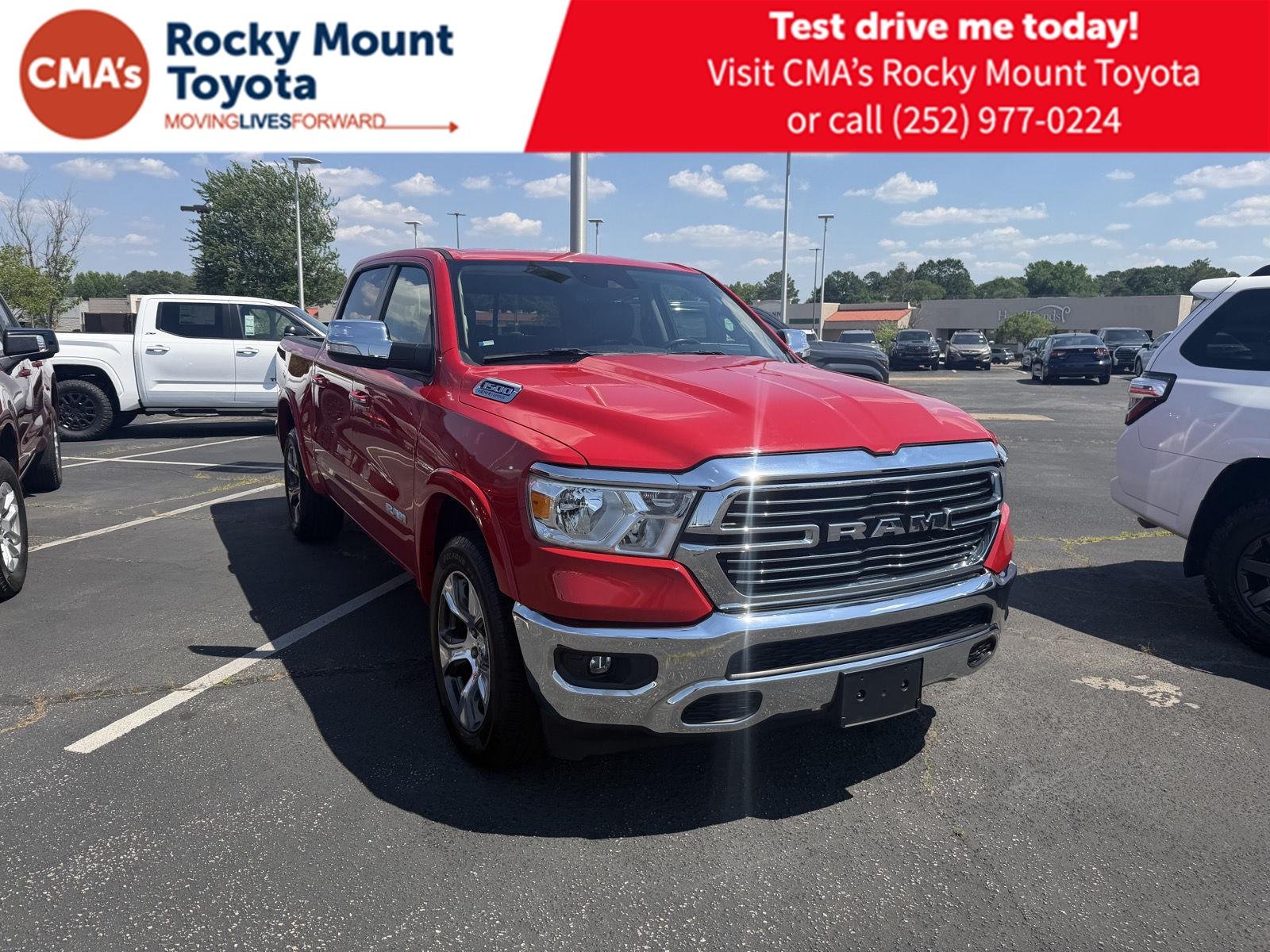 Used 2022 Flame Red Clearcoat Ram Laramie image 1
