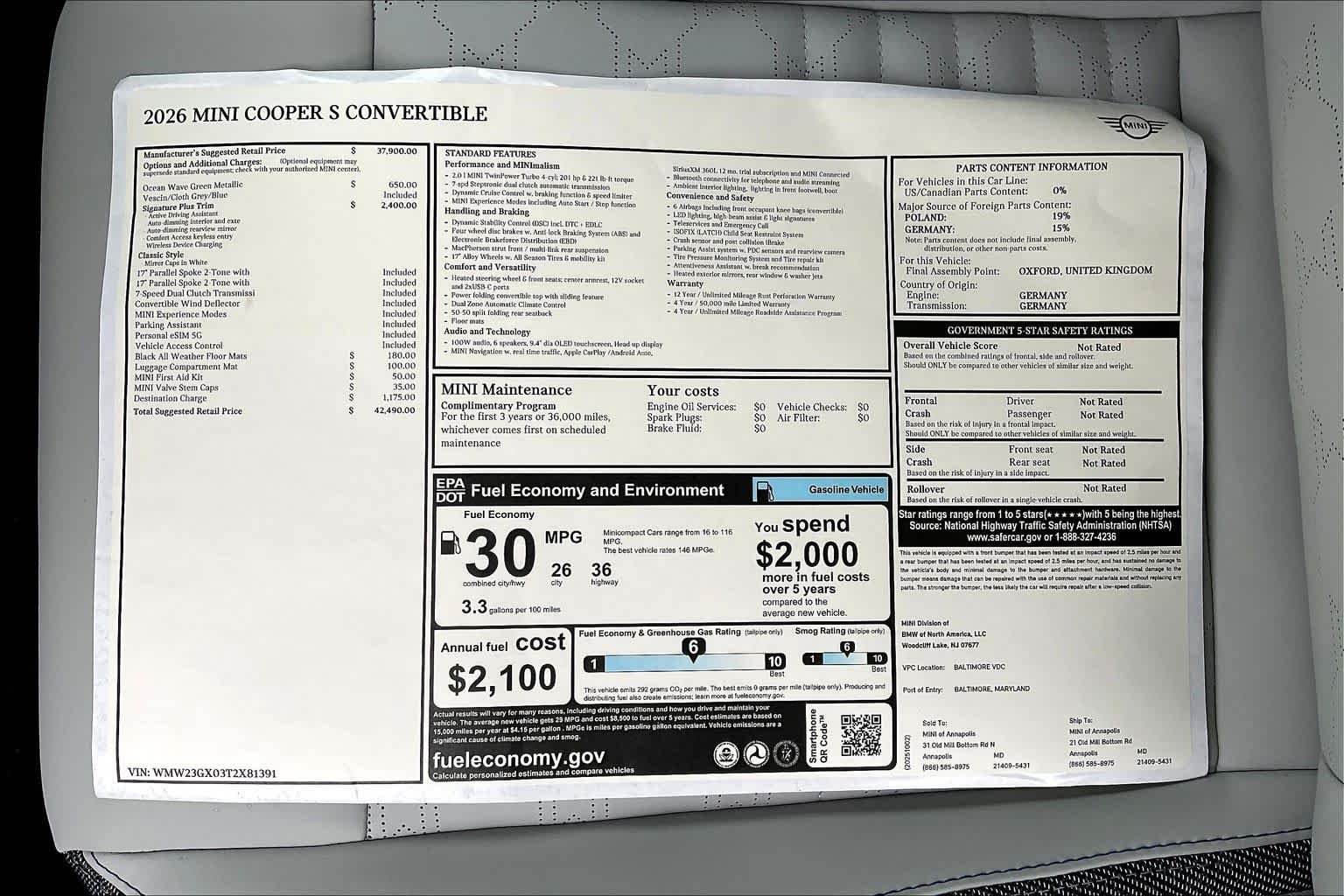 2026 MINI Convertible S - Photo 19