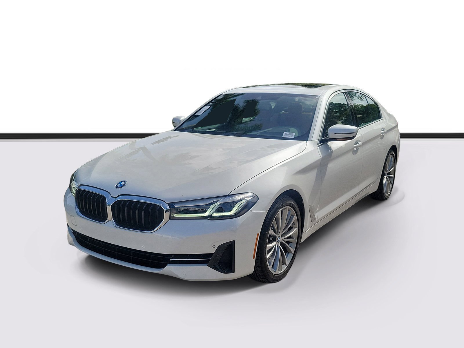 Certified Used 2023 Mineral White Metallic BMW 540i image 2