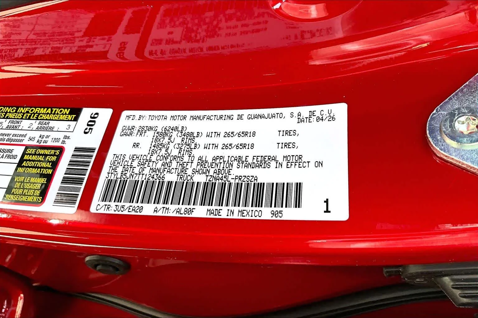 New 2026 Supersonic Red Toyota TRD Off Road image 22