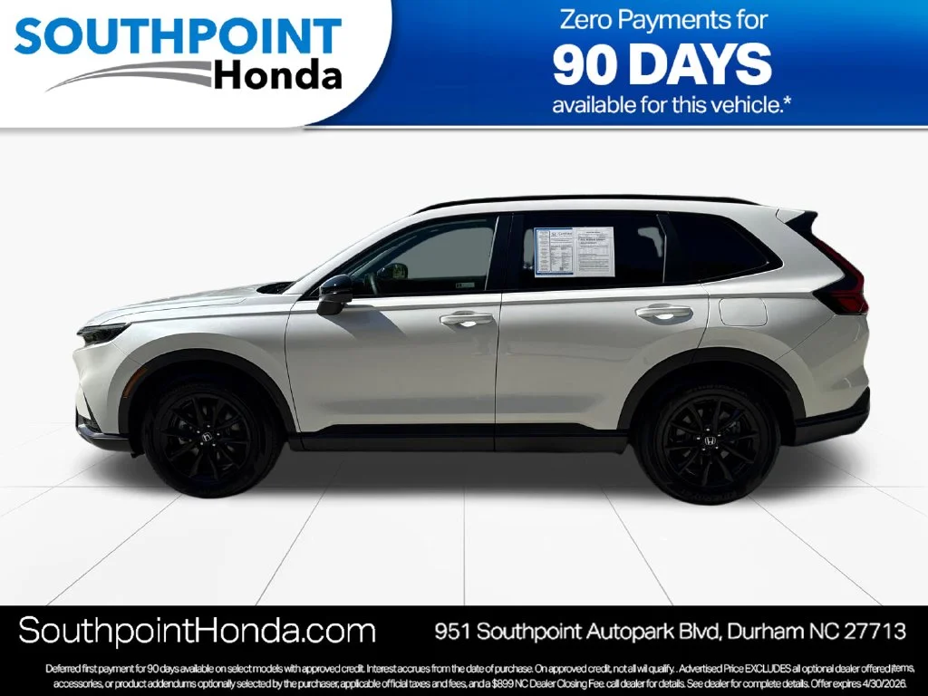 Used 2026 Platinum White Pearl Honda 2WD Sport-L Hybrid image 4