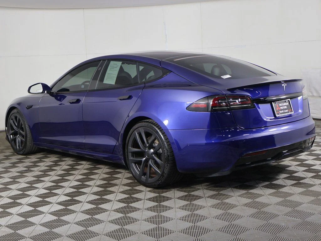 Used 2023 Blue Tesla Plaid image 12