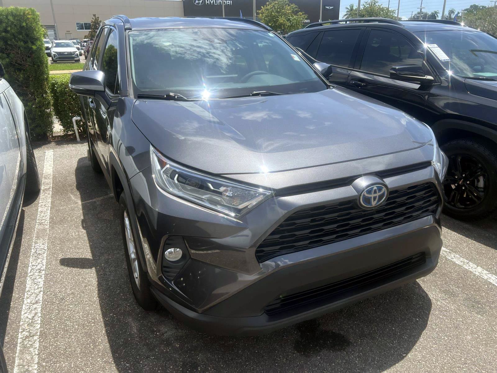 Used 2021 Magnetic Gray Metallic Toyota Hybrid XLE image 3