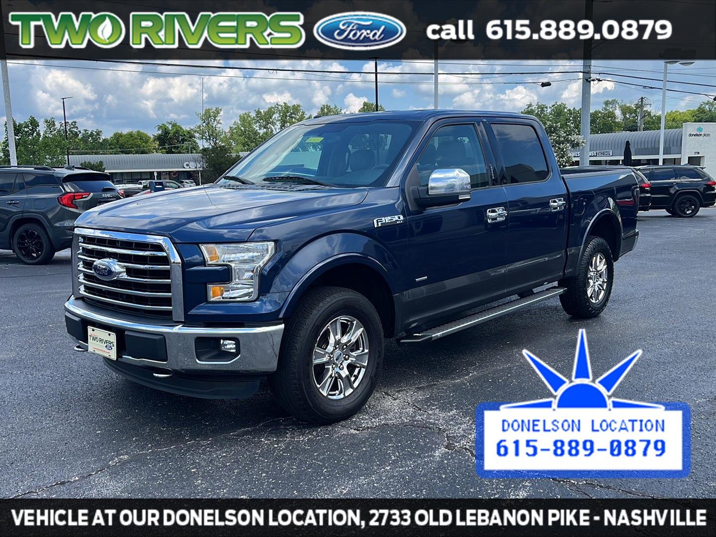 Used 2016 Blue Jeans Metallic Ford XLT image 4