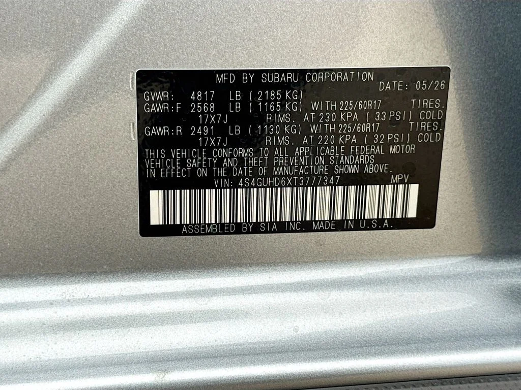 New 2026 Silver Subaru Premium image 41