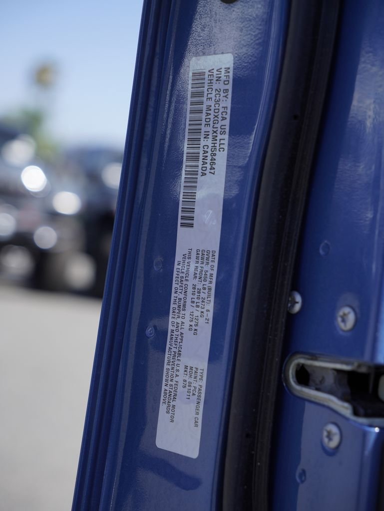 Used 2021 Blue Dodge R/T Scat Pack Widebody image 7