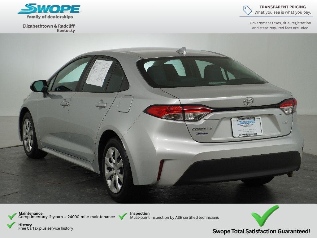 Used 2023 Classic Silver Metallic Toyota LE image 6