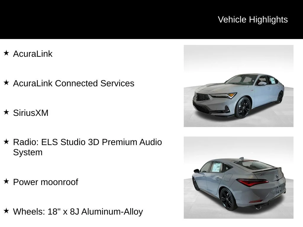 New 2026 Gray Acura A-Spec Tech Package image 5