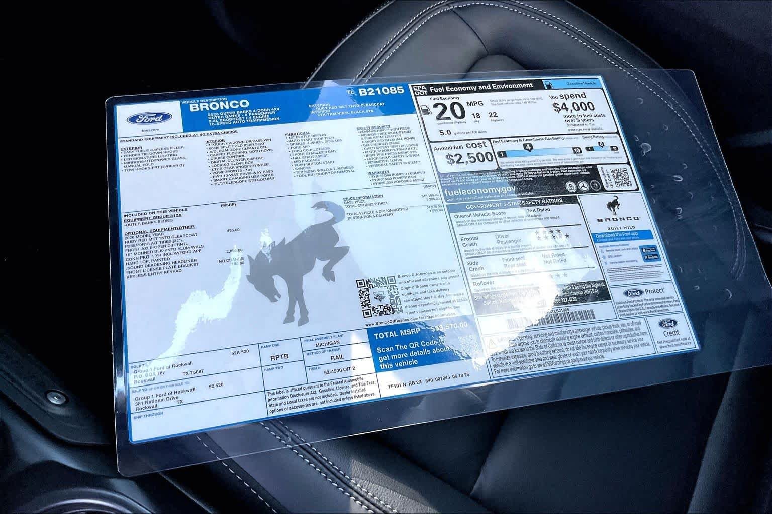 New 2026 Ruby Red Metallic Tinted Clearcoat Ford Outer Banks image 19