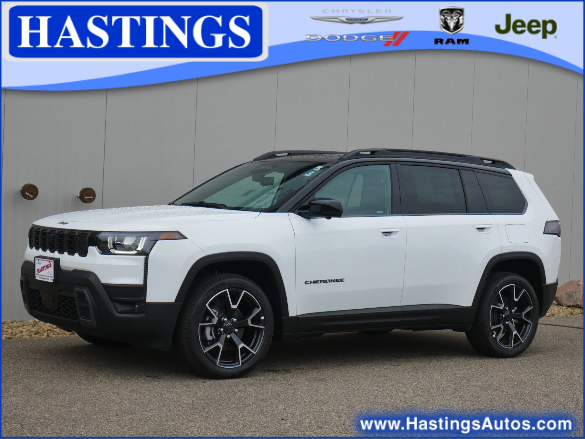 New 2026 Bright White Clear-Coat Exterior Paint Jeep Overland image 1
