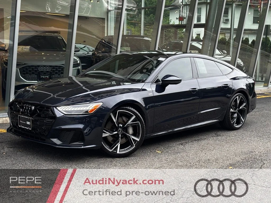Certified Used 2024 Blue Audi 55 Prestige image 1