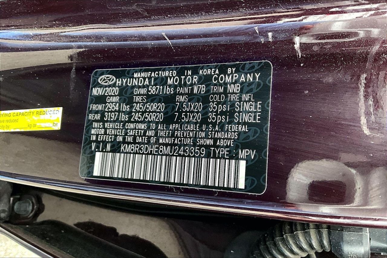 Used 2021 Sierra Burgundy Hyundai SEL image 21