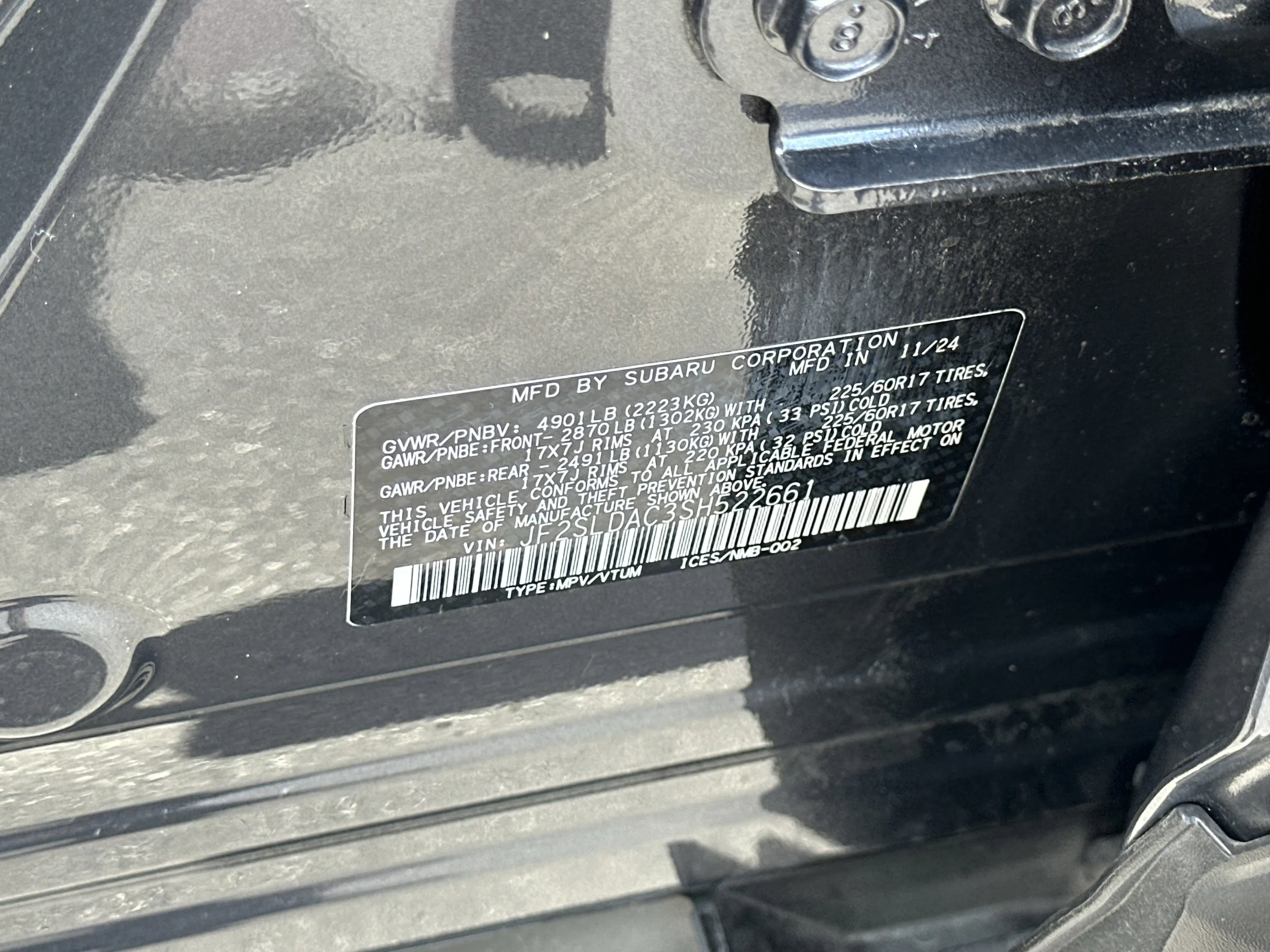 Used 2025 Magnetite Gray Metallic Subaru Base image 34