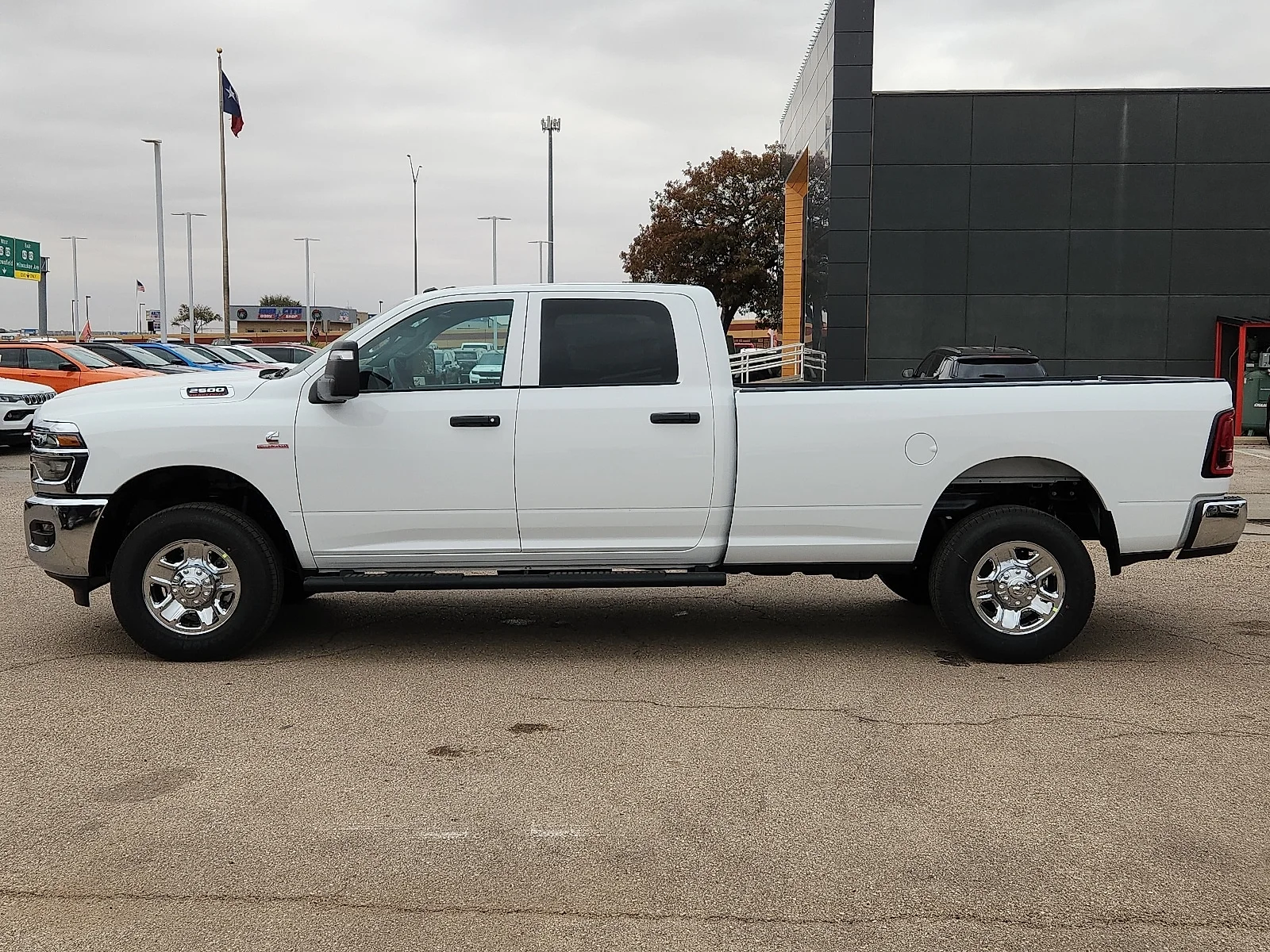 New 2026 Bright White Clear-Coat  Paint Ram TRADESMAN CREW CAB 4X4 8