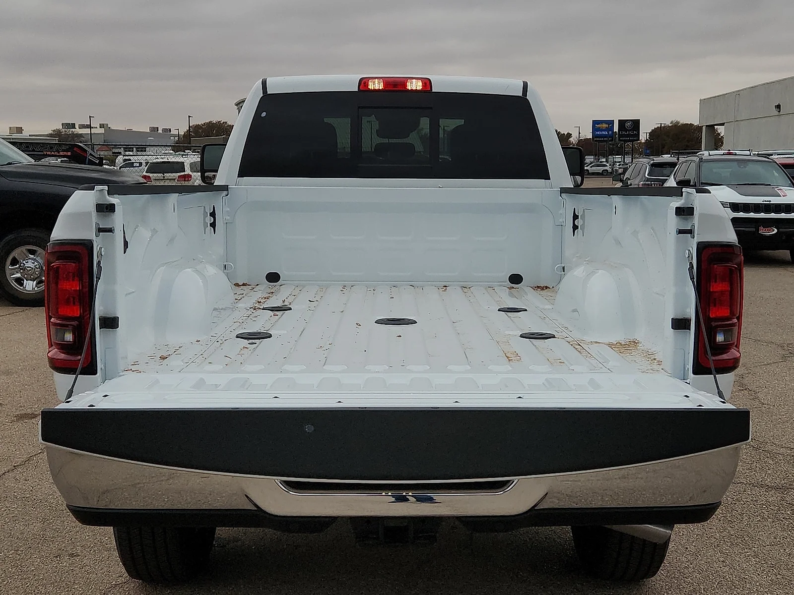 New 2026 Bright White Clear-Coat  Paint Ram TRADESMAN CREW CAB 4X4 8