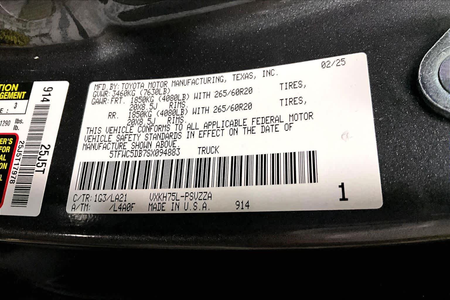 Used 2025 Magnetic Gray Metallic Toyota Platinum Hybrid image 34