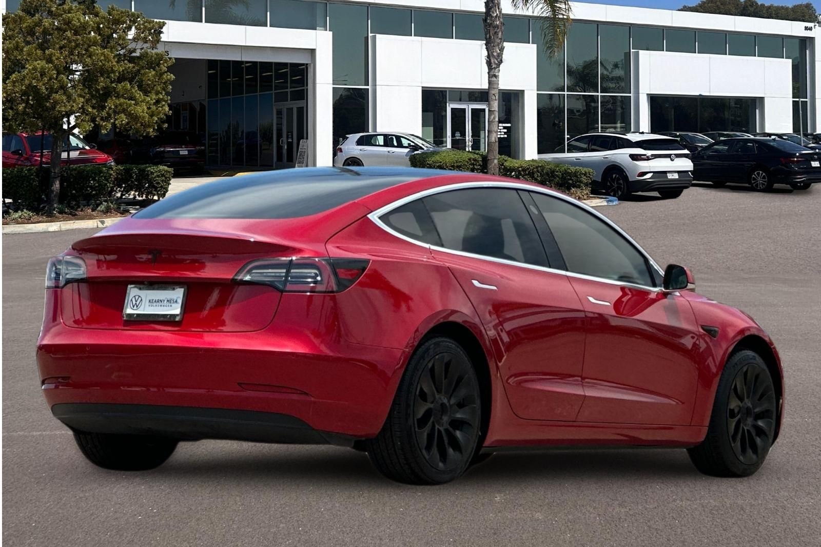 Used 2020 Red Multi-Coat Tesla Standard Range Plus image 3