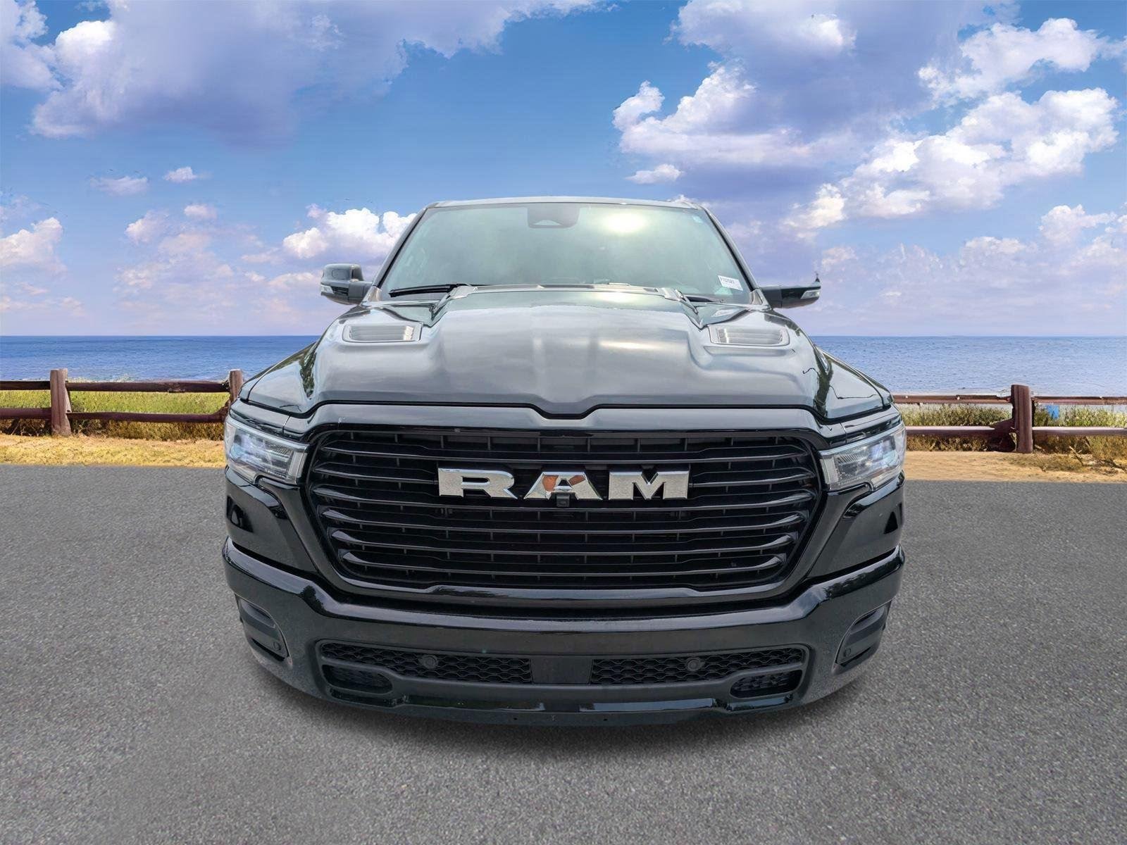 Used 2025 Diamond Black Crystal Pearlcoat Ram Laramie image 11