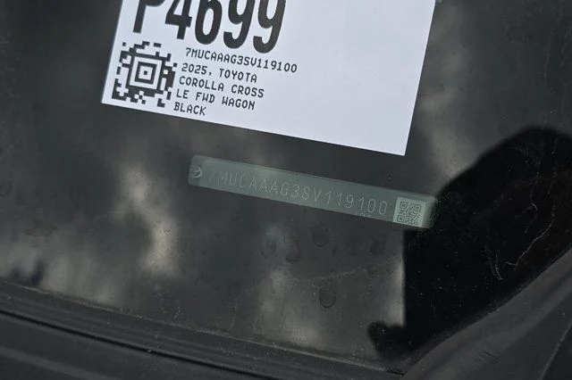 Certified Used 2025 Black Toyota LE image 3