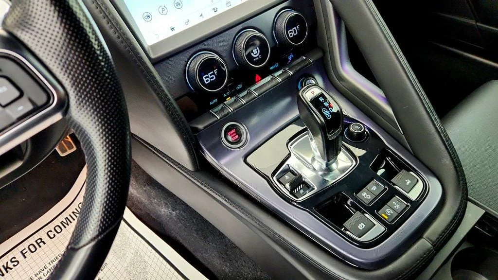Used 2023 Carpathian Grey Premium Metallic Jaguar R Convertible AWD w/ Extended Leather & Black Calipers image 16