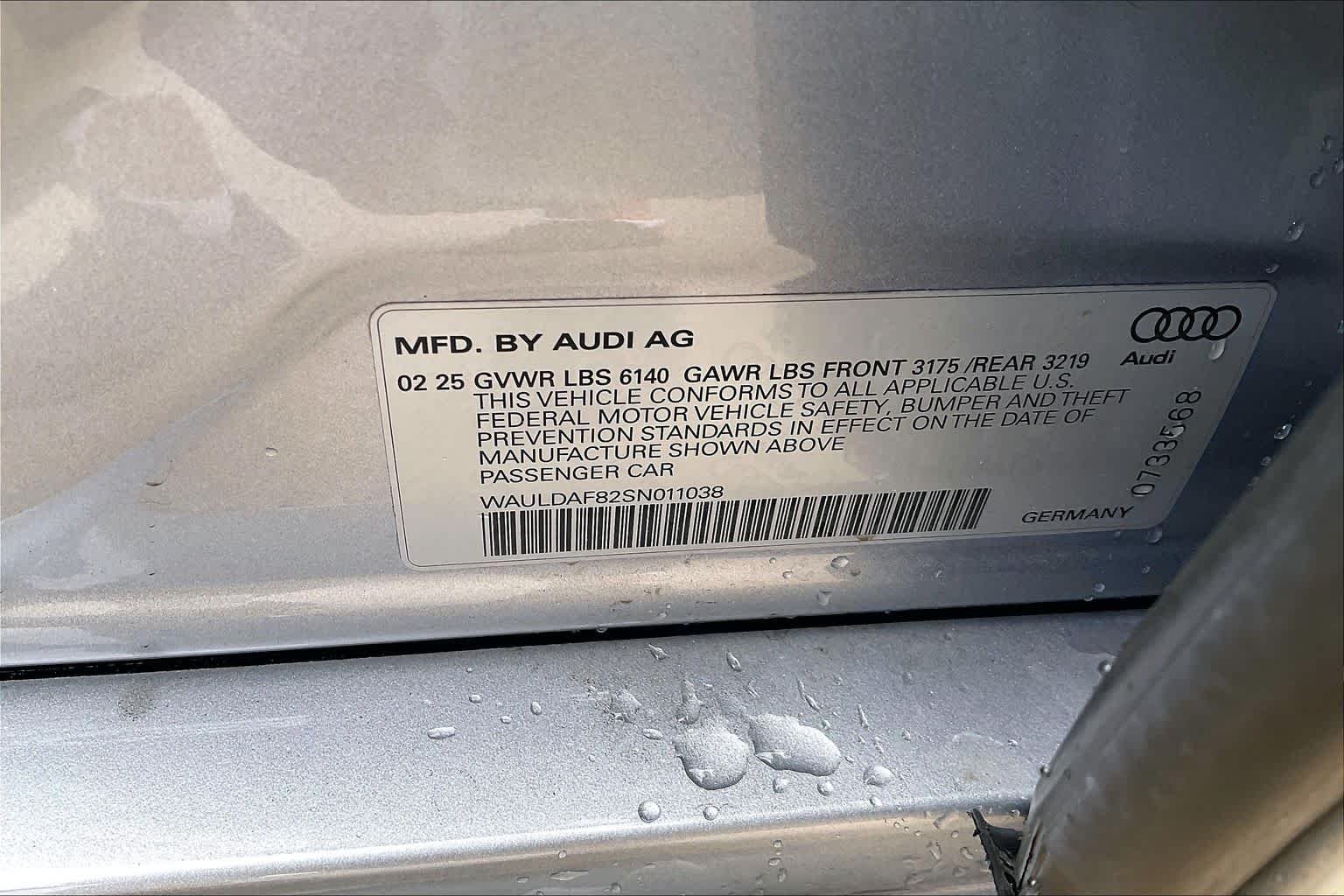 Used 2025 Florett Silver Metallic Audi  image 35