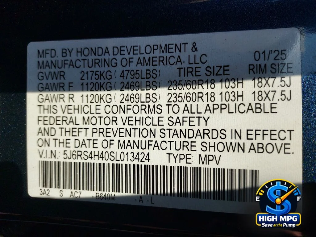 Used 2025 Blue Honda EX image 34