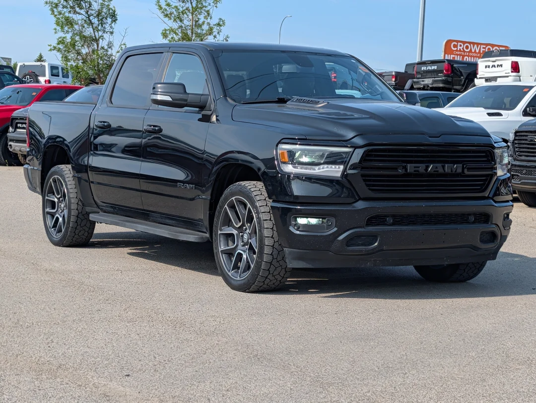 Used 2019 Black RAM Sport - - 4x4 - 5.7L HEMI V8 - Remote Start - Trailer Brake Control & More! image 2