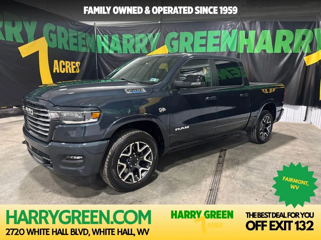 New 2026 Forged Blue Metallic Exterior Paint RAM Laramie image 1