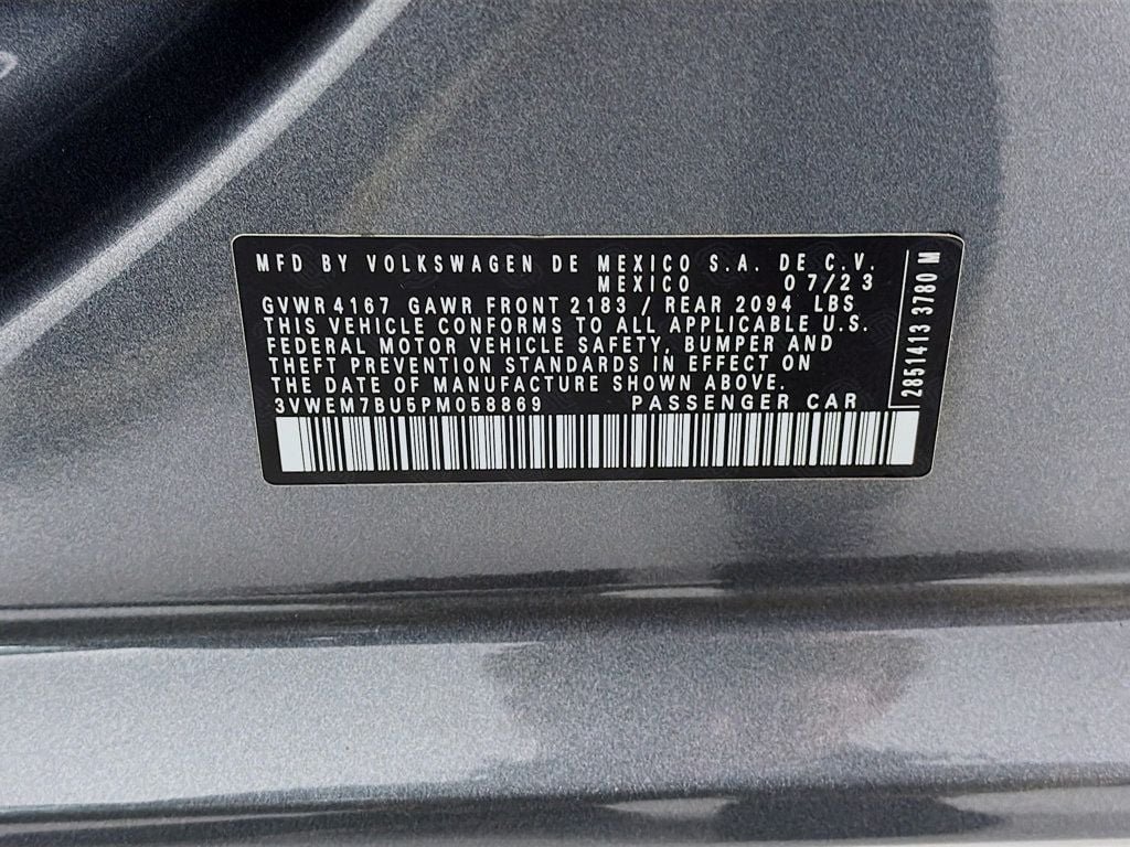 Used 2023 Platinum Gray Metallic Volkswagen SE Automatic image 30
