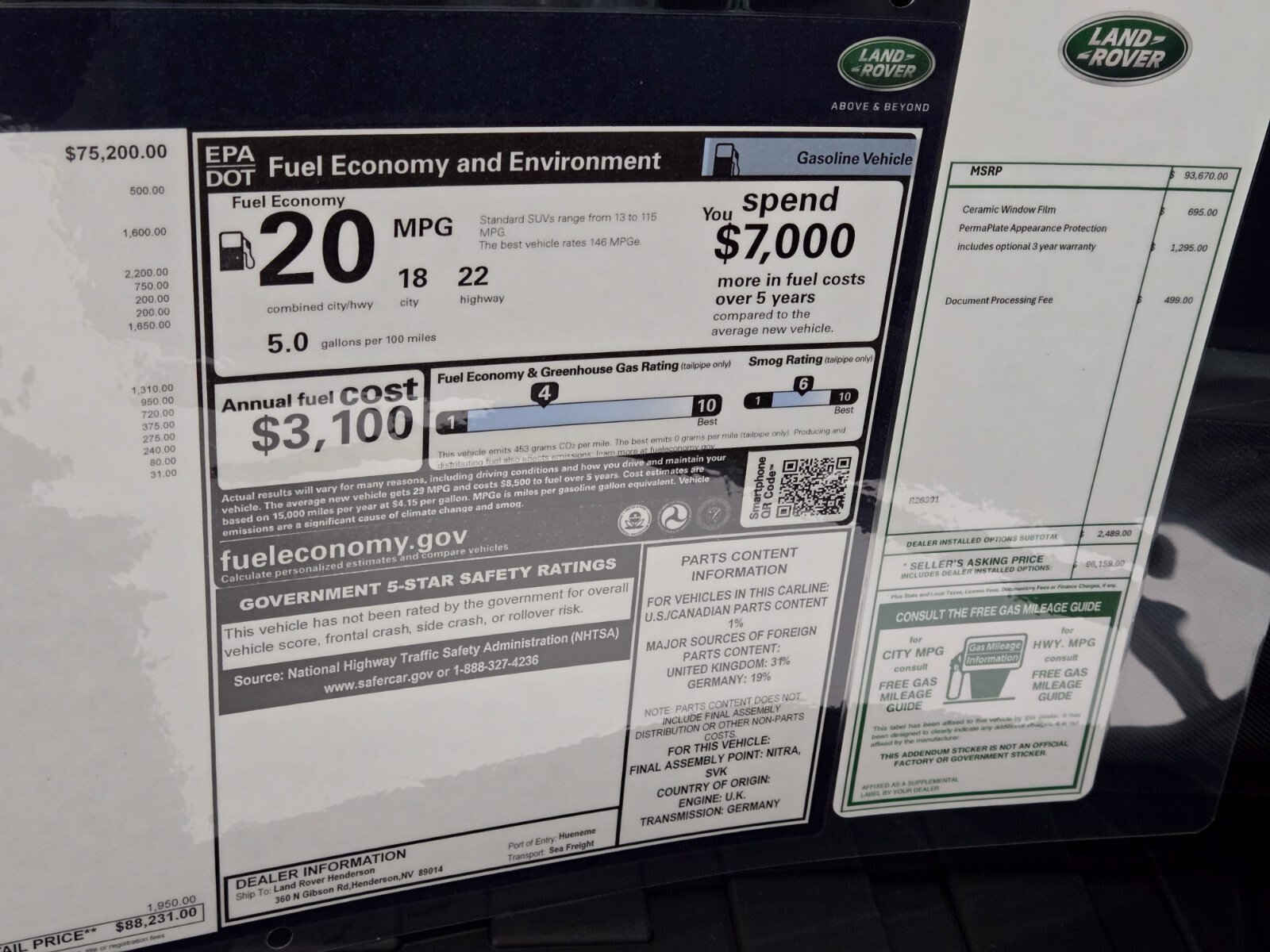 New 2026 Woolstone Green Land Rover X-Dynamic SE image 32