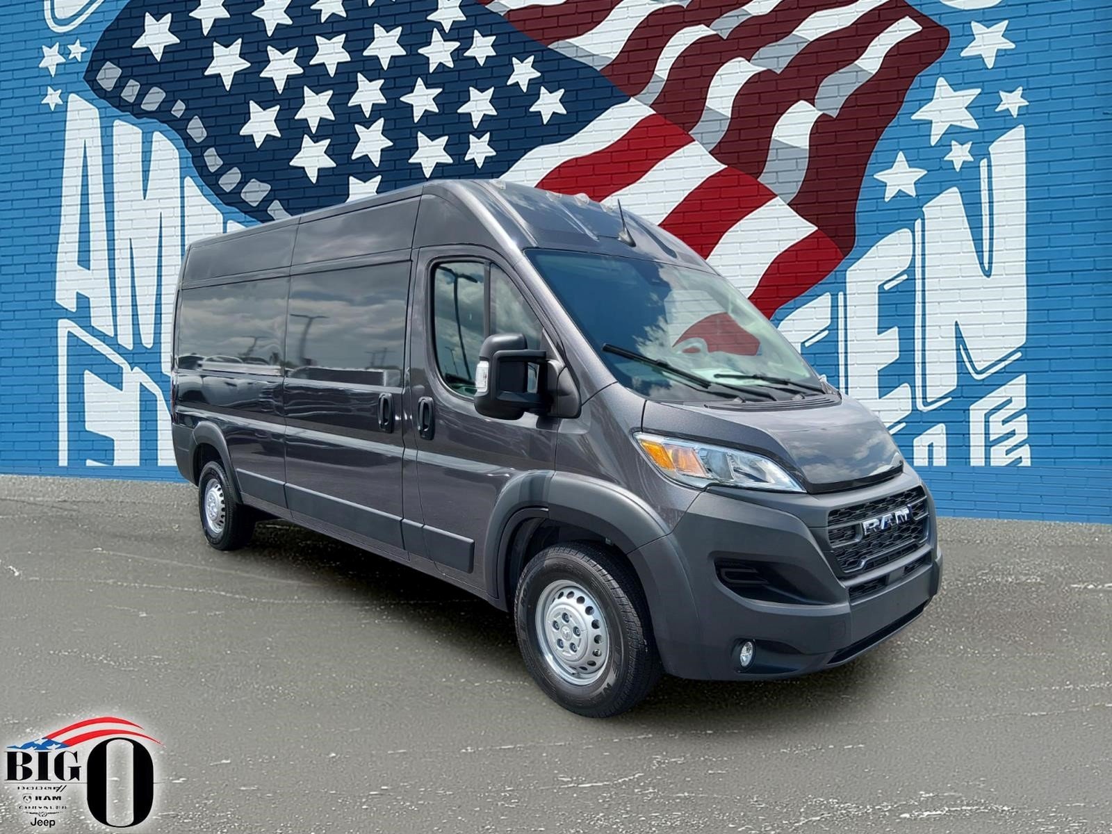 New 2026 Granite Crystal Metallic Clearcoat RAM Cargo Van Tradesman High Roof 159" WB w/Pass Seat image 1