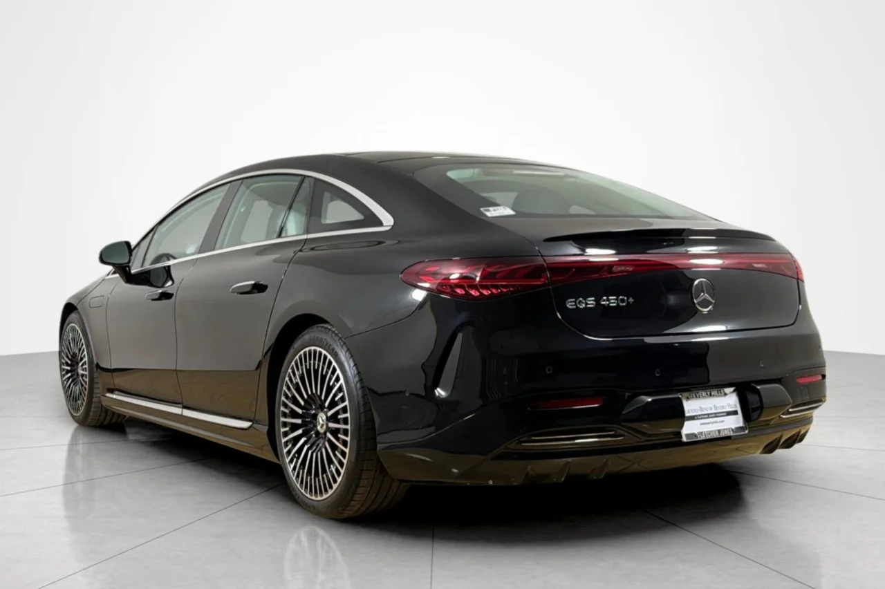 Certified Used 2023 Obsidian Black Metallic Mercedes-Benz EQS 450+ image 3