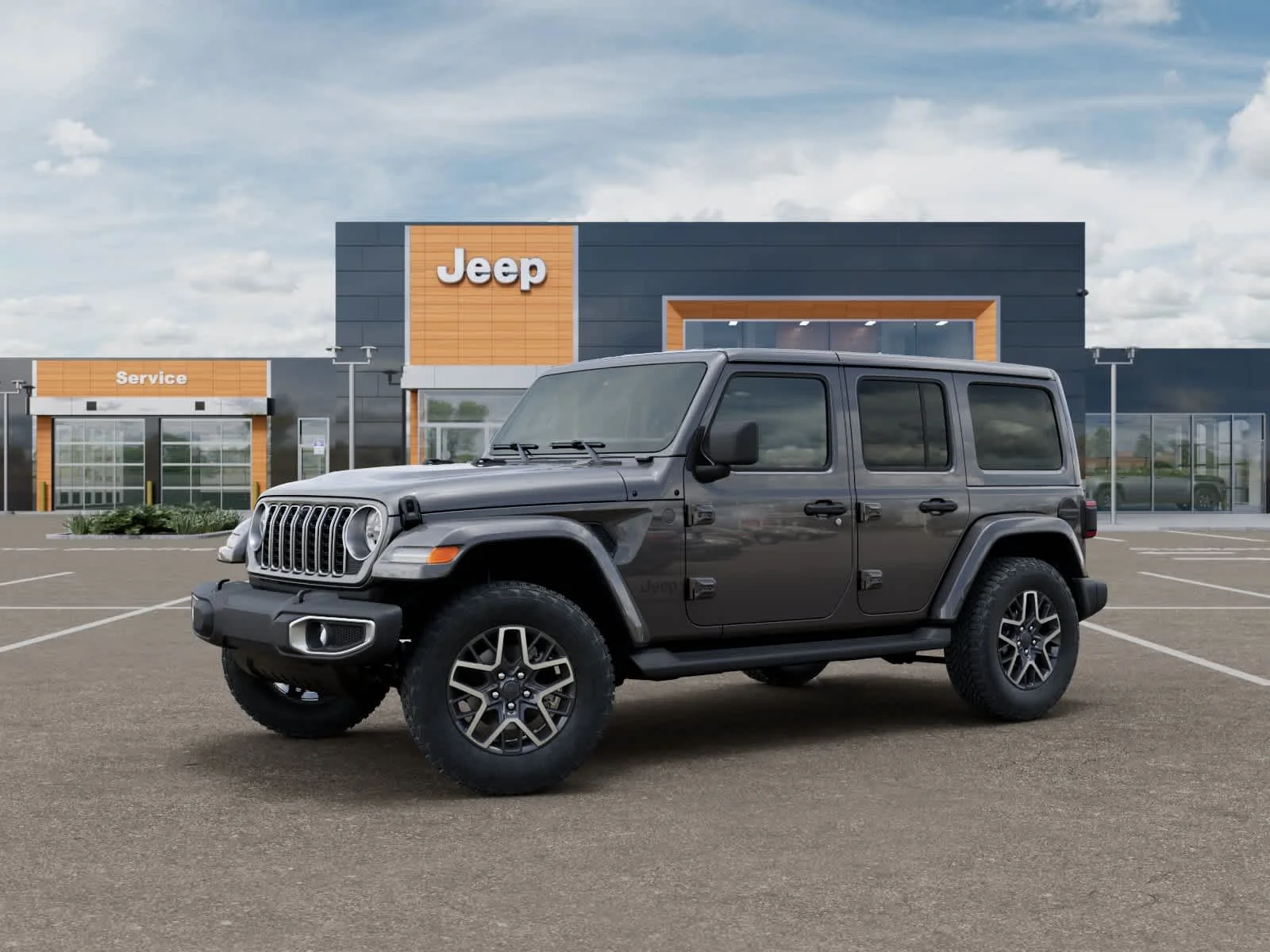 New 2026 Granite Crystal Metallic Clearcoat Jeep Sahara image 2