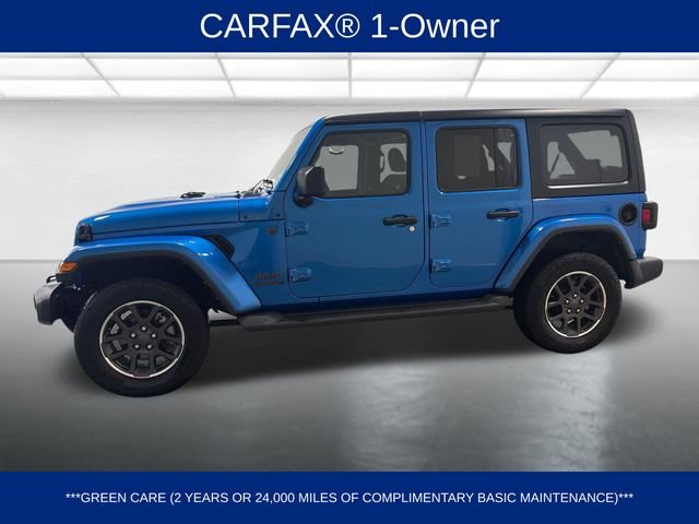 Used 2021 Blue Jeep Unlimited Sport S image 2