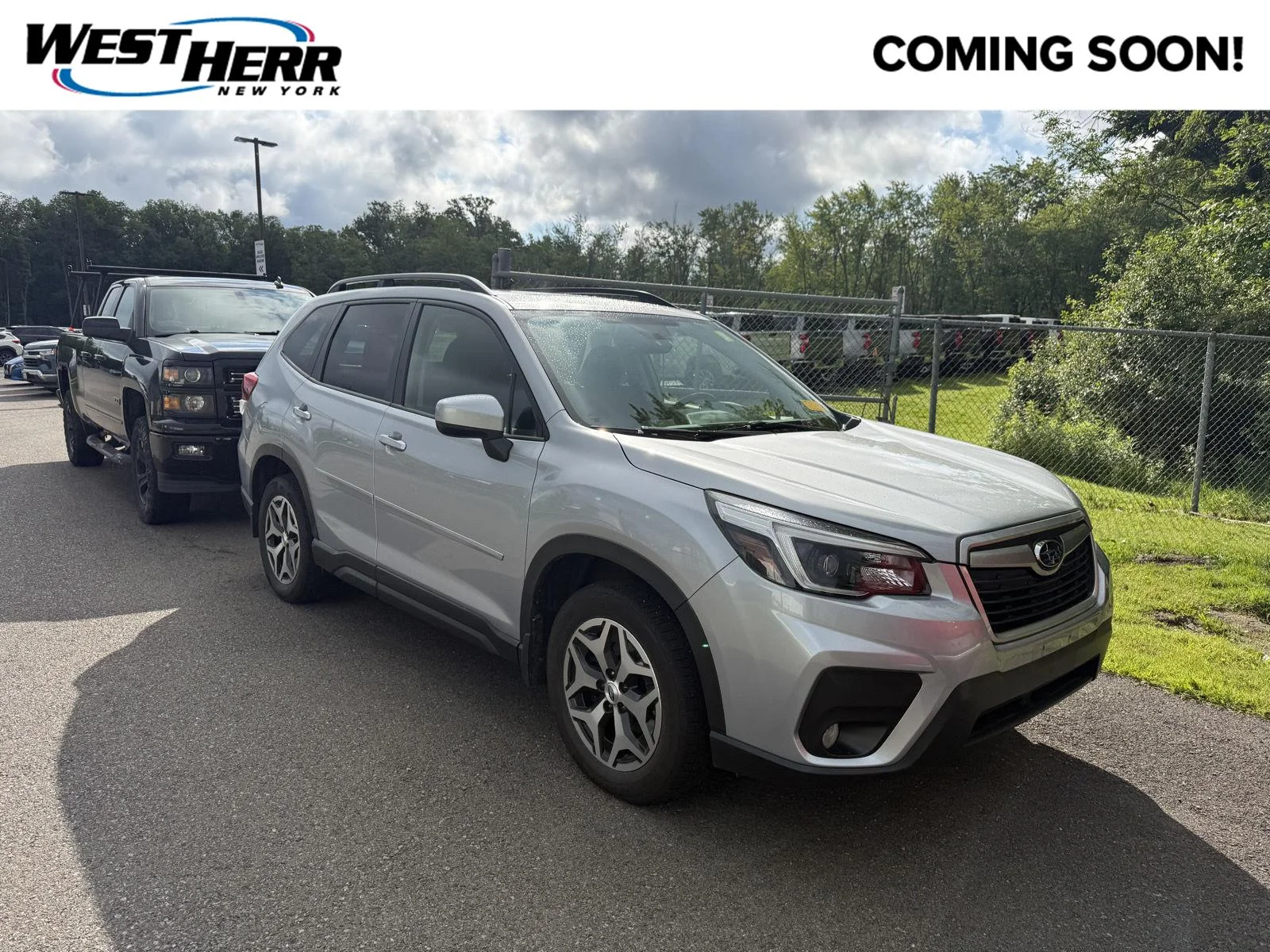 Used 2021 Ice Silver Metallic Subaru Premium image 1